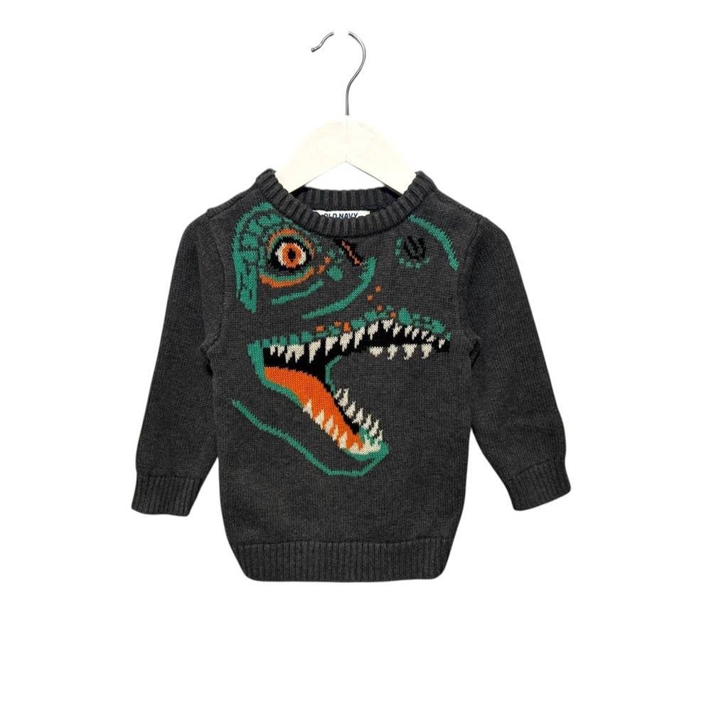 ⭐️ 5/$30 Gap Kids Dinosaurs Knit Sweater size 18-24 Months